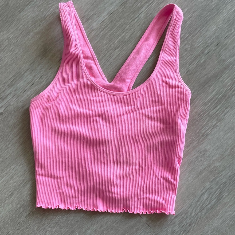 Pink crop top